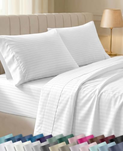 California Design Den 100% Cotton Sateen King Sheets Deep Pocket by CaliforniaDesignDen