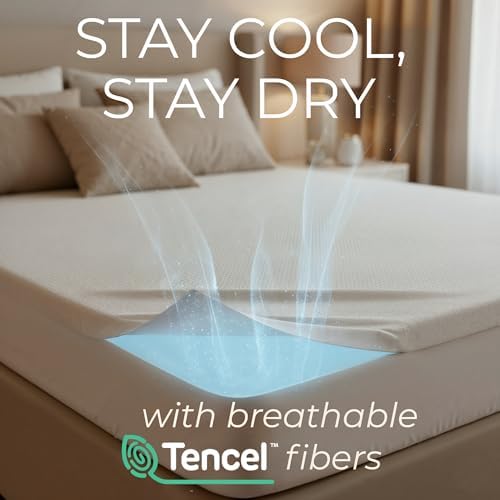 King Size Premium Mattress Protector | 100% Waterproof Tencel Cover | Cooling & - Image 3