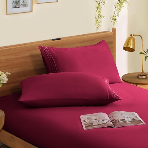 Horbaunal Microfiber Pillowcases Queen Size, 2 Pack - Image 3