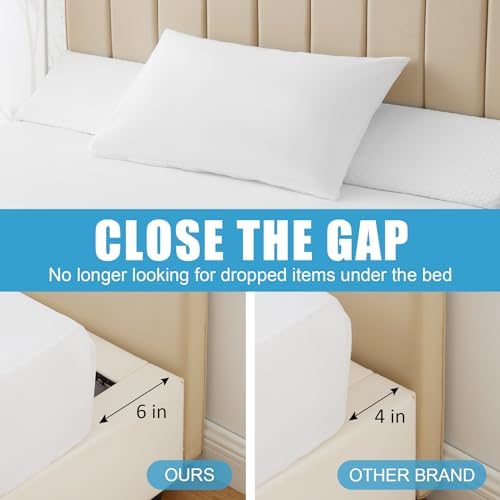 MEGCXIT Queen Bed Wedge Pillow for Headboard - Image 5