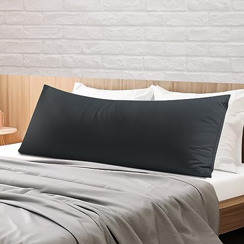 100% Egyptian Cotton Body Pillow Cover Long Pillow Case 600 Thread Count by ShunjieHome
