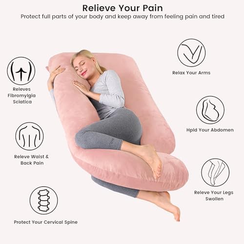 Pregnant Pillows for Sleeping, 70 Inch u Shaped Pillow Maternity Pillow - Image 3