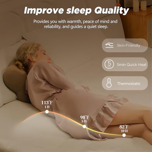 Templewet Heated Mattress Pad Twin Size, Bed Warmer Pad, Machine Washable - Image 4