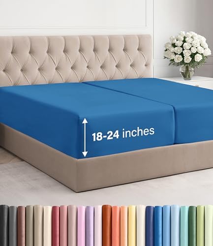 CGK Linens Extra Deep Split King Fitted Sheet Only by CGKUnlimited
