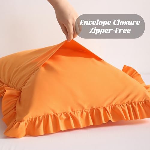 BEDSUM Queen Ruffled Pillow Shams - Image 5