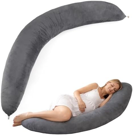 Pregnancy Pillow for Side Sleeping, 74 Inch C Shaped Long Body Pillow, Sleep by OFFICIALGERMANBRANDTANTOMI