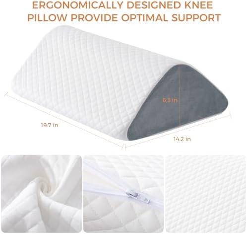 Knee Wedge Pillow 6.3'' for Post-Surgery Recovery-Leg Elevation Support for - Image 2