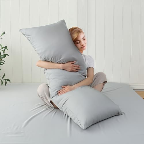 100% Cotton Zippered Body Pillow Protectors 1 Pack - Image 2