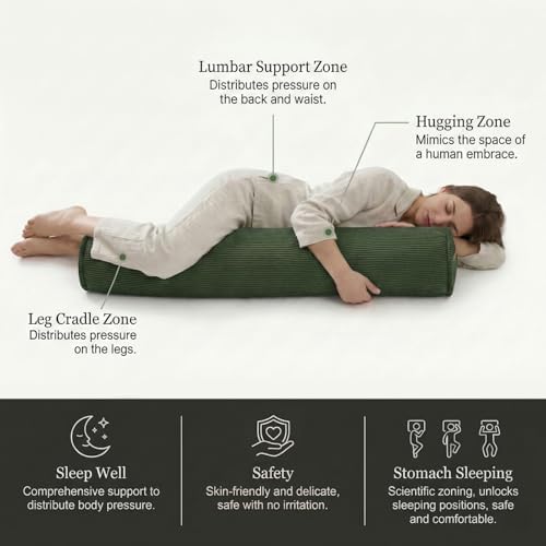 Cuddle Pillow – Corduroy Long Body Pillow - Image 3