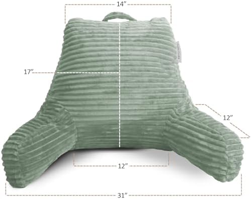 Clara Clark Reading Pillow for Bed Adult – Back Pillow for Sitting in Bed - Image 6