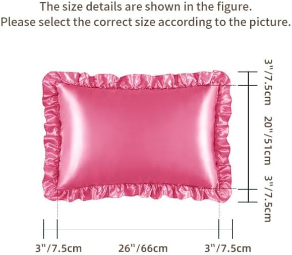 Silky Satin Ruffled Pillow Cases - Image 5
