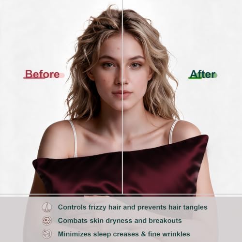LYSHIN Silk Pillow Cases 2 Pack King Size - Image 4