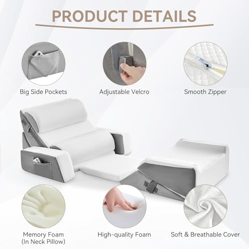 Yojoker 9PCS Orthopedic Bed Wedge Pillow Set - Image 3