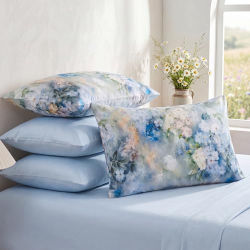 Bedorm 100% Cotton Pillowcases Standard Size Pillow Cases Set of 2 Soft & - Image 2