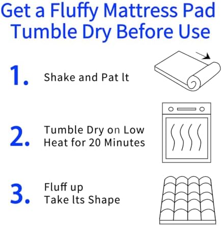 Twin Size Quilted Fitted Mattress Pad Cover - Image 7