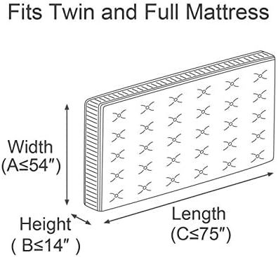 ComfortHome Mattress Bag for Moving and Storage, Twin and Full Size, 1 Pack - Image 2