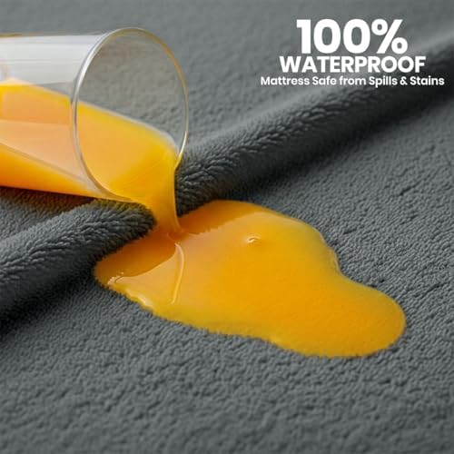 Waterproof Queen Size Mattress Protector fits Upto 17" Deep Pocket - Image 3