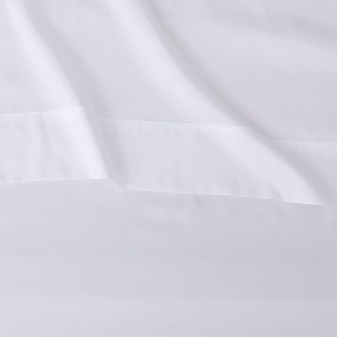 Amazon Basics Lightweight Super Soft Easy Care Dorm-Friendly, Microfiber 3 Piece Bed Sheet Set with 14-Inch Deep Pockets, Twin XL, Bright White, Solid (Pack of 4)