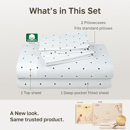 California Design Den 100% Cotton Sateen Hotel Sheets Full Size Set - Image 3