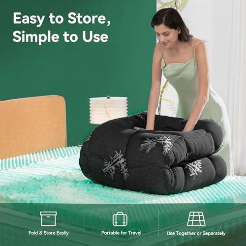 Queen Memory Foam Mattress Topper 4 Inch - Image 5