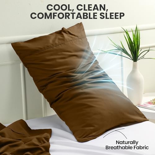 Pillow Covers Queen Size Set of 4, Soft and Comfy Pillow Cases - Image 5