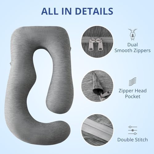 Sasttie Cooling Pregnancy Pillow Cover - Image 3