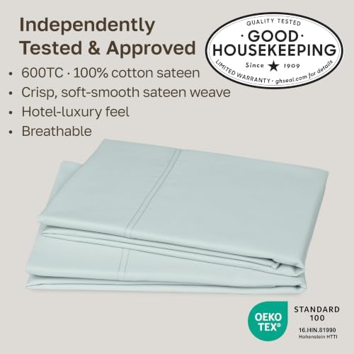 CALIFORNIA DESIGN DEN Luxuriously Soft Hotel Quality 600 Thread Count, 100% - Image 2