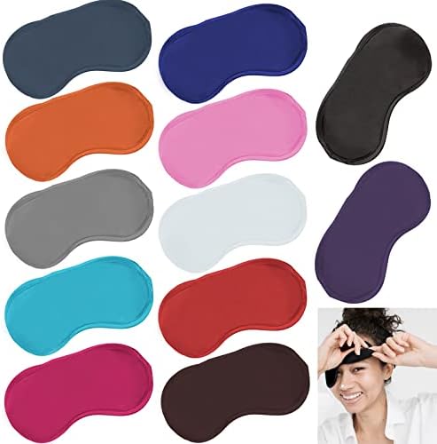 12 Pack Multicolor Eye Mask Cover Blindfold Sleep Mask by Vandorla