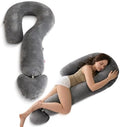 Meiz Question Mark Body Pillow for Adults & Couples, Full Body Support for Side by Meiz