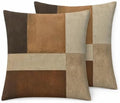Wabi Sabi Abstract Block Throw Pillow Covers 18x18 Set of 2 by Unknown