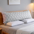 Home Long Body Lumbar Pillow case Cover, Solid Color Geometry Cushion Plush by Yisiziyo