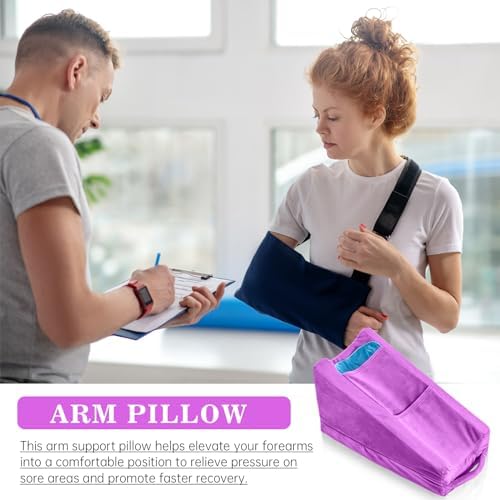 Buryeah Violet Arm Elevation Pillow 2 Pocket, Plush Material - Image 6