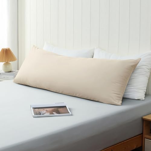 100% Cotton Zippered Body Pillow Protectors 1 Pack by ShunjieHome