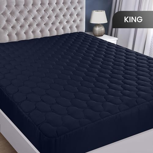 Waterproof King Mattress Protector, Mattress Pad fits Upto 16" Deep Pocket - Image 2
