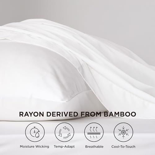 Bedsure PureWoven 100% Rayon Derived from Bamboo, Twin XL Sheets, 3 Pieces - Image 2