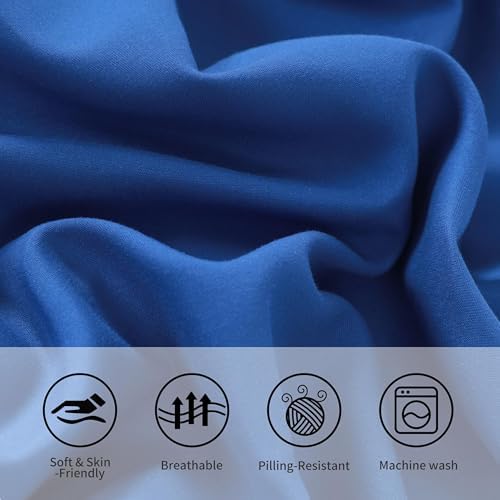 Body Pillow Cases, 2 Pack, 20x54 in, Microfiber, Royal Blue - Image 5