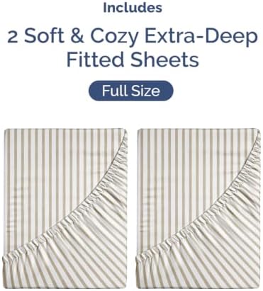 CGK Linens 2 Pack Extra Deep Full Fitted Sheets - Image 4