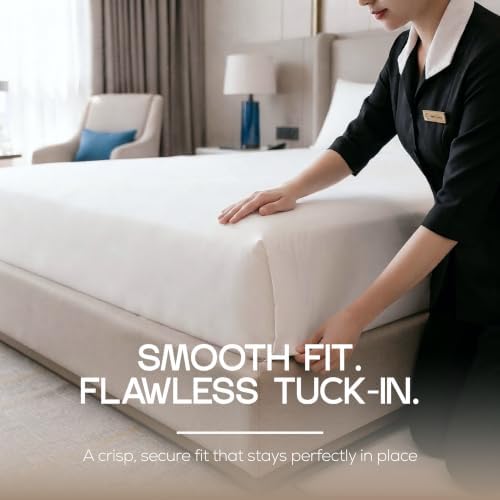 Bulk 24-Pack Twin Flat Sheet Only, Hotel Top Sheet - Image 3
