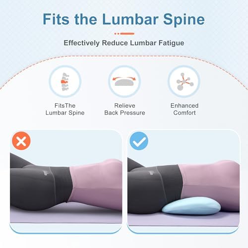 Lumbar Support Pillow for Bed Relieve Back Pain, Memory Foam Lower Back Pillow - Image 5