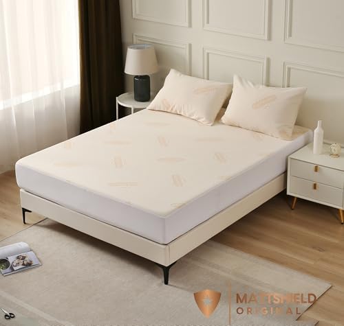 Deluxe Waterproof Organic Cotton Mattress Protector Twin XL Size - Image 3