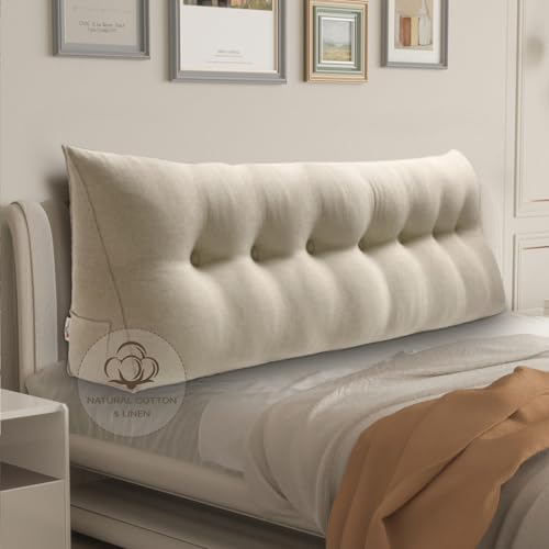 WOWMAX Wedge Headboard Pillow King Reading Pillow Sitting in Bed by WOWMAX