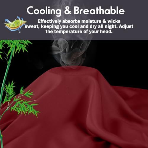 Pillowcases King Size 2 Pack, Cooling Viscose from Bamboo Pillow Cases - Image 3