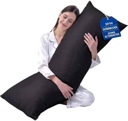DOWNCOOL Large Body Pillow Insert- Breathable Full Body Pillow by DOWNCOOL