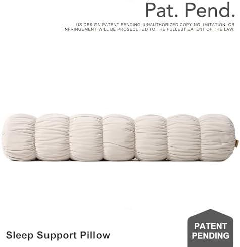 Pat. Pend. Full Body Pillow for Adults, 59 Inch, Misty White - Image 2