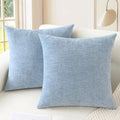 CaliTime Decorative Couch Throw Pillow Covers 18 X 18 Inches Baby Blue by CaliTime
