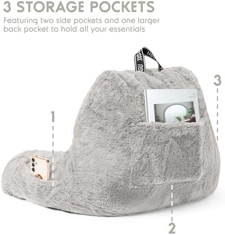 Nestl Fur Reading Pillow, Stylish Back Pillow - Image 5