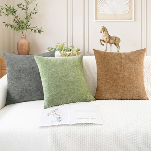 CaliTime Decorative Couch Throw Pillow Covers 18 X 18 Inches Apricot Brown - Image 5