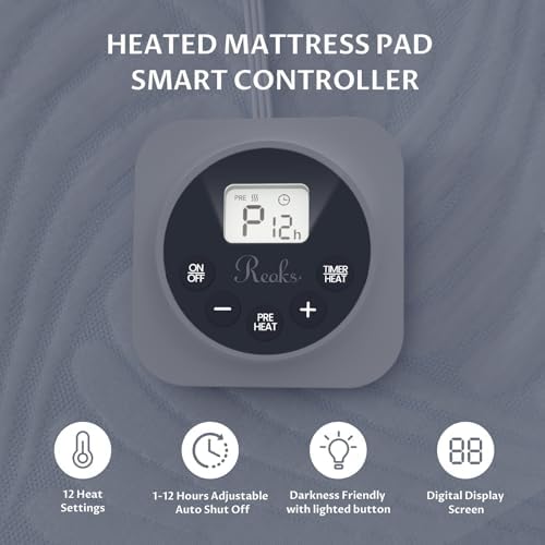 Heated Mattress Pad Foot King, 3D Air Fabric, Preheat & Memory - Image 4