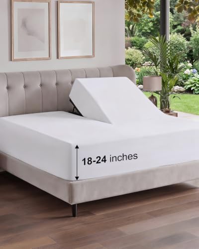CGK Linens Extra Deep Flex Top Split Head King Fitted Sheet Only by CGKUnlimited