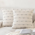 YEENAASY Boho Throw Pillow Covers 20x20 Set of 2 Farmhouse Pillow Cases by YEENAASY